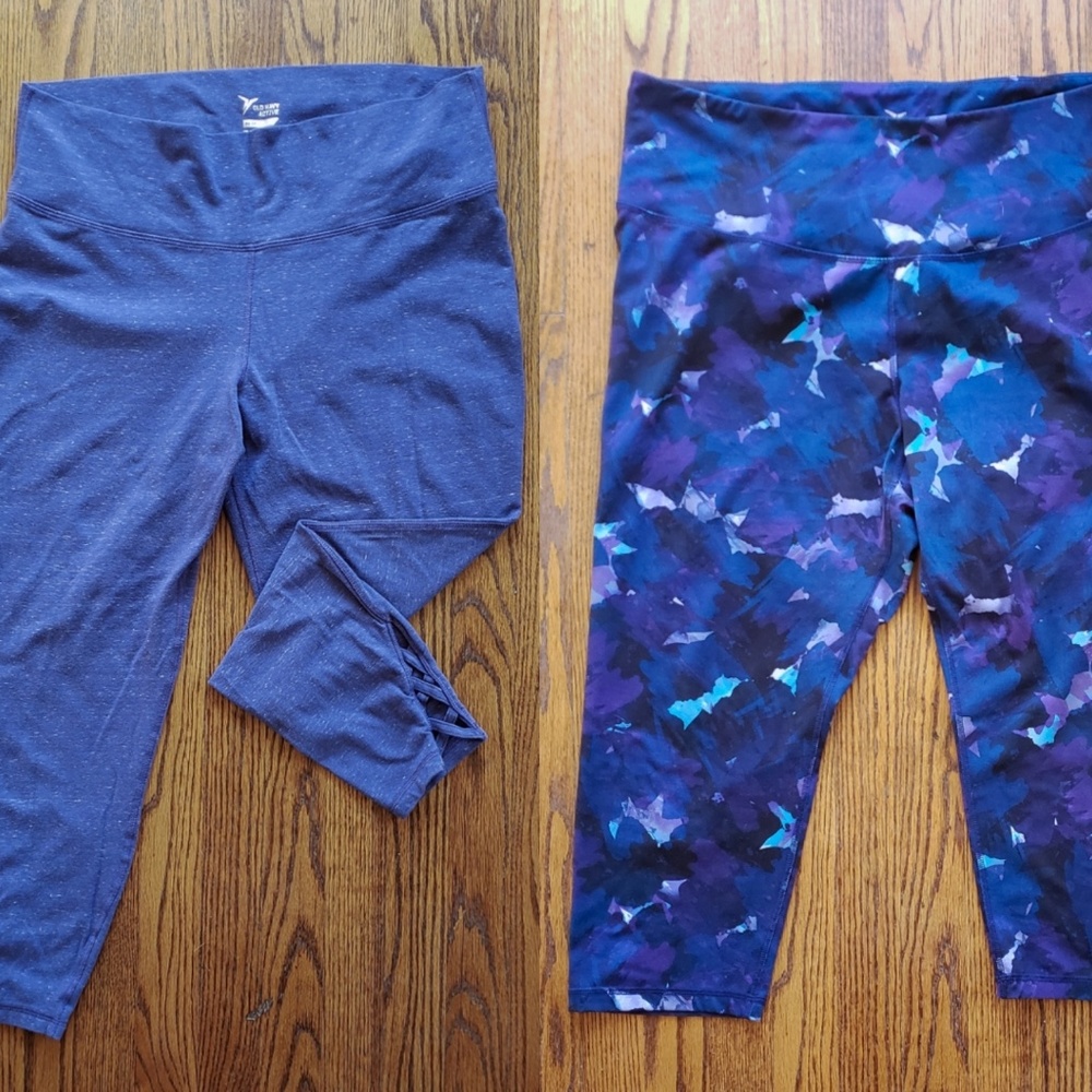 EUC 2 Pairs Old Navy Athletic Leggings